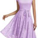 MUADRESS Women's Lace Cocktail Wedding Party Dress, Medium