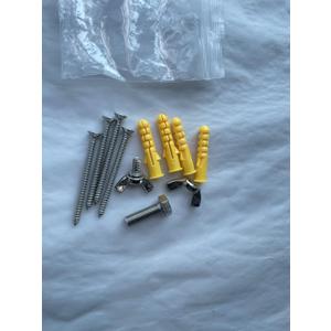 T304 Stainless Screws Set for evertoco Adjustable Flag Pole Bracket Silver