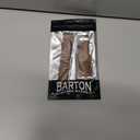 BARTON WATCH BANDS- Black Leather and Rubber Hybrid - Choose Color & Size - Compatible with All Apple Watches (Ultra, SE, 8, 7, 6, 5, 4, 3, 2, 1) - 38mm, 40mm, 41mm, 42mm, 44mm, 45mm, 49mm (Walnut Brown Leather (Stainless Steel Buckle))