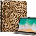 Lokigo Case for Leopard iPad (A16) 11th Generation 11" 2025, iPad 10th Generation 10.9" 2022, Build with Pencil Holder/Hand Strap/Pocket, Shockproof iPadA16 Stand Cover, Auto Wake/Sleep, Brown Cheetah