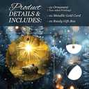 2 x Nativity Christmas Ornament 2025  Baby Jesus in Manger Under Bright Star  Religious Christian Christmas Decoration  Faith-Based Ornament for Families, Church Gifts, Catholic & Christian Dcor