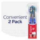 Colgate Total Advanced 360 Floss Tip Sonic Battery Powered Toothbrush, 2 Pack (Multicolored)