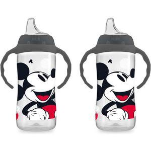 NUK Mickey Mouse Large Learner Cup 10oz 2pk  BPA Free, Spill Proof Sippy Cup
