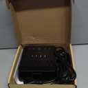 JACKYLED Alarm Clock with 4 USB Chargers Power Strip 3 Outlets 1700J Surge Protector Nightstand Dimmable Digital Clock with Dual Alarm and Snooze Function for Bedroom, Full Screen LED Display (Black)