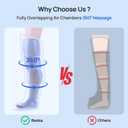beoka Leg Massager for Circulation and Pain Relief, Leg Recovery System for Fast Recovery, Cordless Air Compression Boots with 3 Modes 5 Intensities for Athletes Runners and Travelers-Plus L