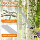 SISUPASSIE 26FT Reach Pole Saw for Tree Trimming, Telescoping Tree Pruner Extendable with 5-20FT Extension Pole, Manual Saw for Garden, Patios, Yard