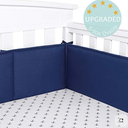 Microfiber Breathable Crib Bumper (9.5 x 27) (9.5 x 52) 100% Polyester