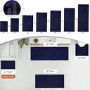 Disolla Navy Blue Bathroom Runner Rug 24x55 Inch - Long Chenille Bath Mat, Extra Soft Shaggy Plush Absorbent Runner, Non-Slip Washable Rug for Tub, Bedside and Kitchen