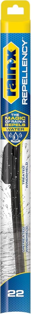 Rain-X 810322 Repellency Water Repellent Wiper Blades, 22" Windshield Wiper,New & Improved Version of Latitude Wiper Blades w/Water Repellency Formula 