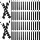 Frienda 300 Pcs 116mm Black Plastic Tubes Bulk Plastic Tube 150/300/600 Pcs Waterproof Sealing Container Tubes Empty Holders with Lids