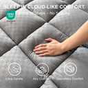2~3In Memory Foam Mattress Topper Queen Size Extra Thick for Back Pain Relief, Breathable & Cool for Hot Sleepers, Soft Pillow Top with 8-21 Deep Pocket, Non-Slip for Adjustable Beds, Queen 60"*80"