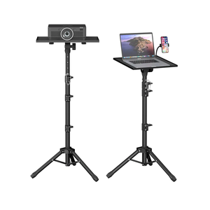 Projector Stand - Adjustable Height 22 to 63 Inches, Tripod for Laptop & Projector, Outdoor Movies