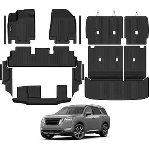 Floor Mats for 2022-2026 Nissan Pathfinder 8 Seats/Bench Seats
