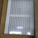 14x6 Return Air Grille Fits 14"W x 6"H Duct Opening,AC Air Return Vent Cover for Ceiling or Sidewall,Solid Steel HVAC Cold Air Return Vent Cover Without Filter Housing,Outer Dimension:15.75"WX7.75"H