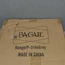 BAGAIL Plastic Hangers 50 Pack with Non-Slip Design,0.2 Inches Thick, 360Swivel Hook Space Saving Organizer for Bedroom Closet,Shirts,Pants(Grey- S Shaped) (Gray)