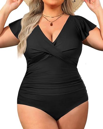 Yonique womens Full Coverage
 Size 16w Black