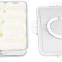 Divided Serving Box With Transparent Lid, Removable Handle Snap Lock Portable Snack Platter For Traveling, Outdoor, Home, Office, School And Other Occasions (8 Compartment),