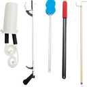 American Hospital Supply 5-Piece Hip/Knee Replacement Kit [1 Each] Surgery Assistance with Stocking Aid, Reacher, Sponge Rod, Shoehorn, and Hook | Medical Equipment
