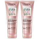 L'Oreal Paris Sulfate Free Bond Repair+ Shampoo and Conditioner Set with Bond + Amino Acid Complex, Strengthens and Repairs Damaged or Color Treated Hair, EverPure, 13.6 Fl Oz Set