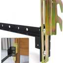 2Pcs 711 Bolt on to Hook on Bed Frame Conversion Brackets with Hardware Hook, Headboard Hook Set, Hook on Bed Frame Brackets Adapter, Hook on Bed Rail