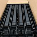 IRIS USA Plastic Storage Shelves |Made in USA| 64"H x 24"W x 12"D - Black, 5 Tier | 12"D x 24"W x 64"H