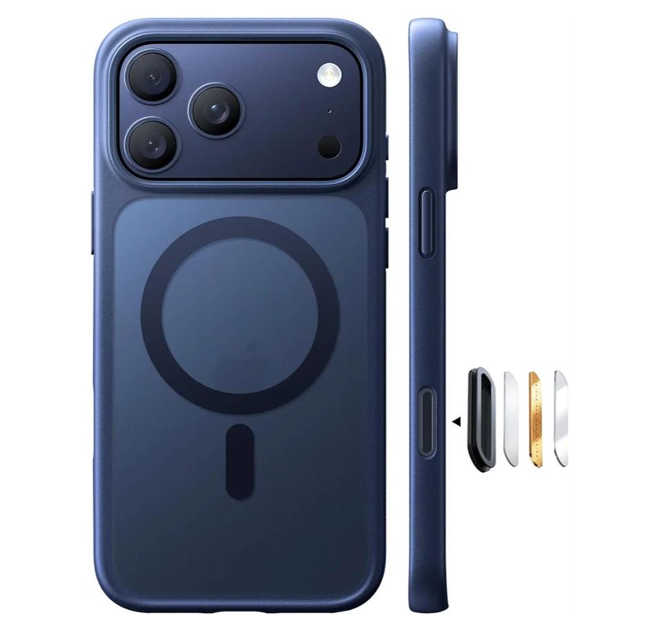 TORRAS for iPhone 17 Pro Case, Camera Control, Fit for MagSafe, MilitaryGrade Protection, Magnetic Slim Translucent AntiFingerprint Phone Case for iPhone 17 Pro 6.3", Deep Blue