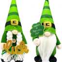 St Patricks Day Decorations - St Patricks Day Decor - Leprechaun Doll, St Patricks Day Gnomes Decorations for Home - St. Patricks Day Table Centerpiece - Irish Gifts