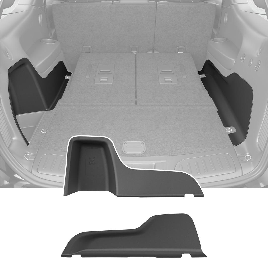 powoq Cargo Sidewall Protector Compatible with 2016-2026 Dodge Durango Trunk Sidewall Protector Mat Replacement for 2016-2026 Dodge Durango Accessories (Side Trunk Mat)