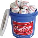 Rawlings | GAME USE Baseballs | Youth/12U | Game/Practice Use | Bucket | 24 Count
