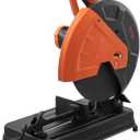 VEVOR Abrasive Chop Saw, 14in / 35cm Blade, 2300W 3600RPM Steel Cutting Machine, 0-45Degrees Adjustable Angle Miter Saw for Cutting Metal, Rebar, Iron, Aluminum - Black