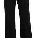 Myzellia Women’s Wide Leg Petite Jeans High Waisted Stretchy Cropped Flare Jeans with Patch Pockets Black Small