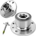 2Pcs 513328 Front Wheel Bearing Hub Assembly Fit for Volvo S60 2011-2018, S80 2007-2016, V60 2015-2018, V70 2008-2010, XC60 2010-2017, XC70 2008-2016, 5 Lugs w/ABS