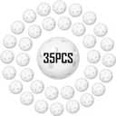 35 Pack Practice Golf Balls Limited Flight Plastic Golf Balls 42mm Practice Golf Balls for Backyard Golf Training Balls for Swing Practice, Airflow Hollow 