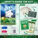 2026 Soccer Party Games for Adults, Soccer Watch Party Supplies Kit with Match Day Prediction Cards & Game Night Activities