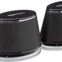 AmazonBasics USB-Powered PC Computer Speakers with Dynamic Sound | (Black), 1-Pack