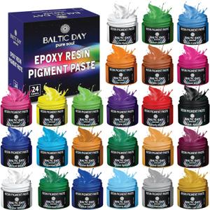 24 Pigment Pastes for Epoxy Resin Set - Opaque Resin Pigment - Epoxy Dye Paste - Mica Powder Paste - Epoxy Color - Epoxy Paint
