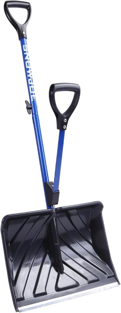 Snow Joe Snow Shovel with 18-Inch Blade and Assist Handle, 3.5 Lbs - Heavy-Duty Lightweight Shoveling Tool for Ice Removal, Shovelution SJ-SHLV01