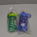 Zak Designs CoComelon Sage Kids Water Bottle For School or Travel, 16oz Durable Plastic Water Bottle With Straw, Handle, and Leak-Proof, Pop-Up Spout Cover, 2-Pack Set (JJ & Cody)
