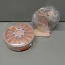 Daviky Pill Dispenser Daily, Large Pill Organizer with Wall-Mounted or Standing Use, 14 Days Pill Container, Push Button Design, Weekly Pill Box for Vitamin, Medicine,Supplement, Fish Oil(Pink)