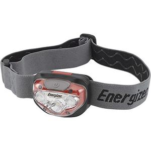 Energizer Vision HD+ LED Headlamp, Durable, Bright Headlamp for Outdoors, Camping and Emergency Light for Adults and Kids, Batteries Included, Pack of 1, Red