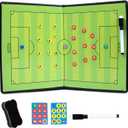 Football Tactic Board, Soccer Coaching Marker Board with Magnets, 2pcs Whiteboard Marker, Eraser