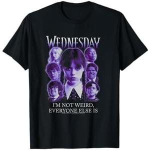 Wednesday Solitude Suits Me Quote Poster T-Shirt, Black Small