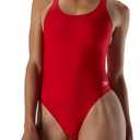 Speedo womens Swimsuit One Piece Prolt Super Pro Solid Adult, Red, 36