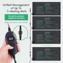 LUXBIRD 4 Pack Seedling Heat Mats with Digital Thermostat Controller, 10" x 20.75" Waterproof for Seed Starting, Germination, Hydroponics, Brewing, Breeding, Greenhouses (LB-HT04)