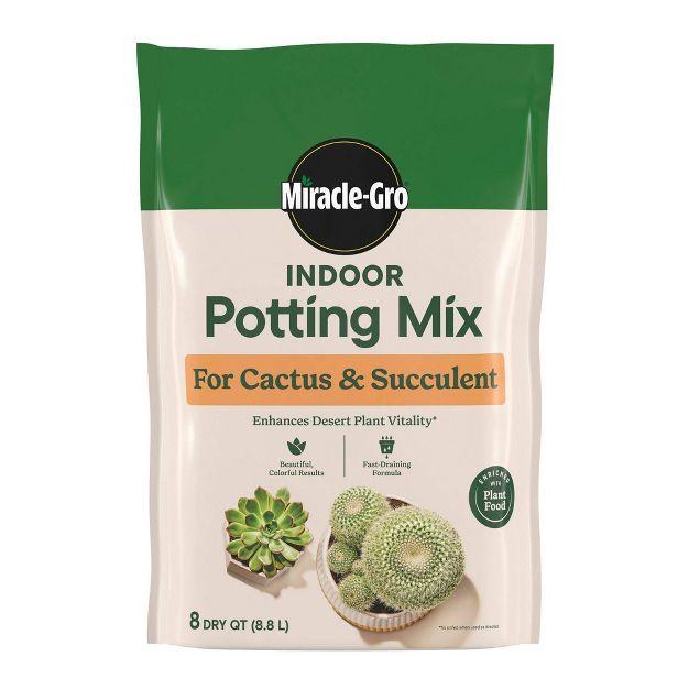 Miracle-Gro Indoor Cactus & Succulent 8.009lbs Potting Soil, Pack Of 3