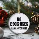 2025 Running Christmas Ornament - Marathon & Cross Country Gift for Runners | Race Finisher Keepsake Tree Decor for Joggers, Triathletes & Athletes (V9)