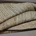 KEMA Jute Braided Woven Area Rug, Natural, 8 Feet Round