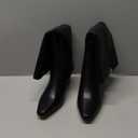 SOVANYOU Kitten Heel Knee High Boots for Women Pointed Toe Tall Boots Wide Calf Boots with Pull-on Style 7