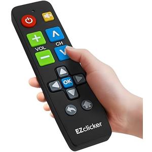 Samsung Replacement TV Remote Compatible with Samsung TV's ONLY (Black) Big Button TV Remote Control, Simplified and Easy to Use (2xAAA Batteries not Included)