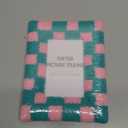 4x6 Inch Soft Faux Fur Photo Frame, Decorative Small Picture Frame for Desktop, Bookshelf, Wall Hanging, Home or Office Decor (Green)